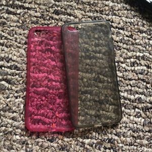 Pink and Black Clear Case